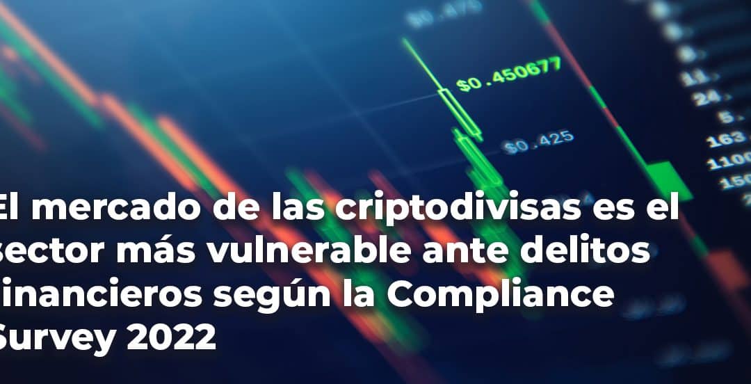 El mercado de las criptodivisas es el sector más vulnerable ante delitos financieros según la Compliance Survey 2022.